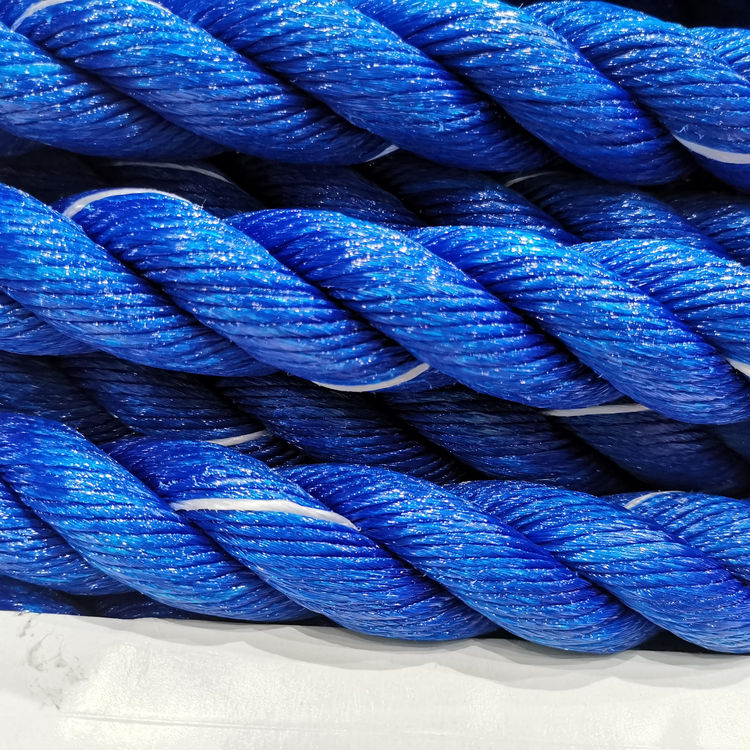 20mm blue PE rope, 3 strands rope