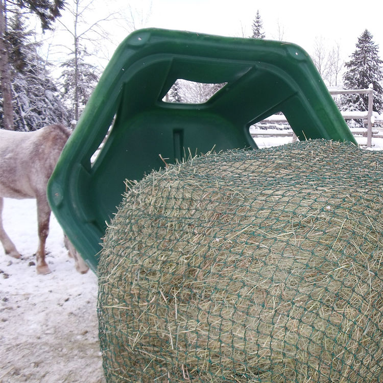 36 inch with 1.5 inch Holes Square Net Hay Holder for Horses Durable Nylon Square Bale Hay Net Slow Feed,